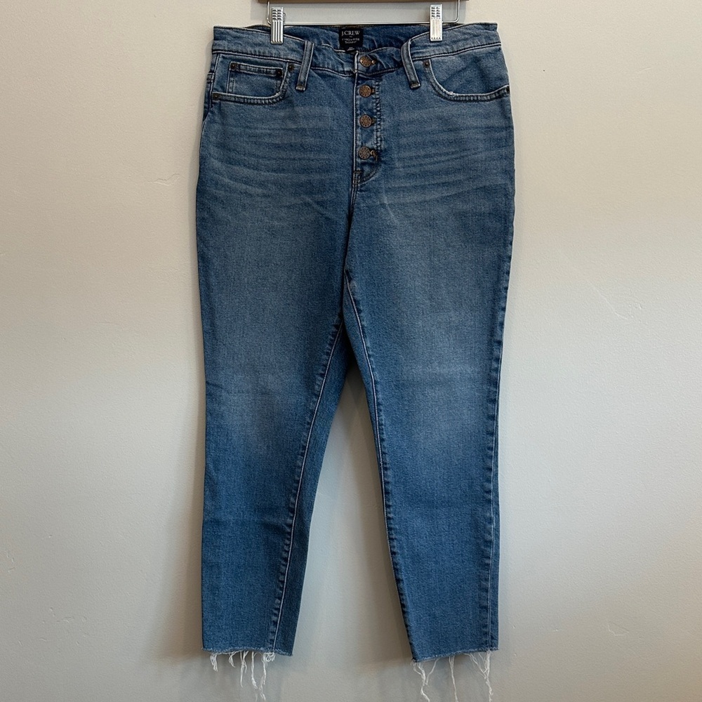 J. Crew Ankle Cropped Blue Jeans